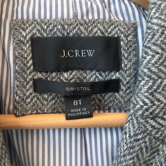 J Crew 8T Bristol Blazer Gold Buttons Moon Quality British Cloth Wool - Picture 5 of 14